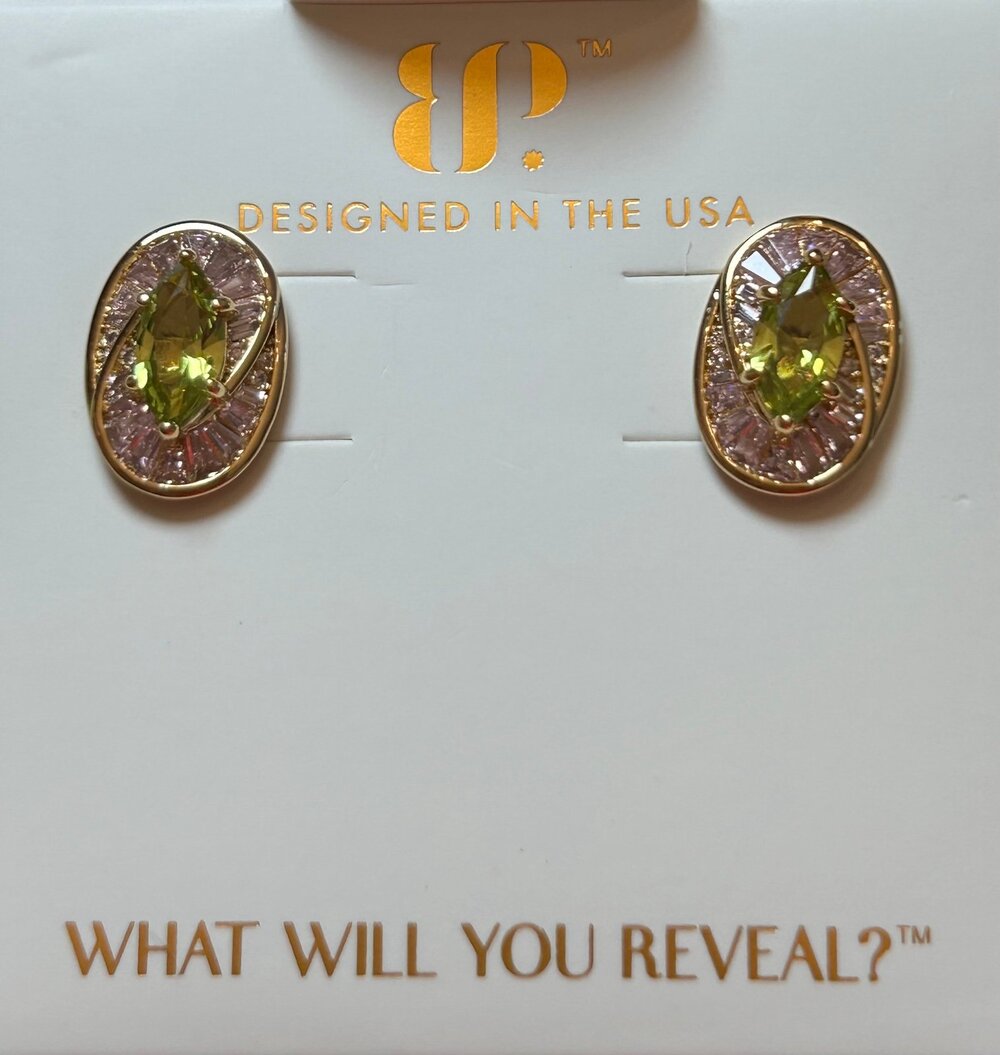 Bomb Party AUGUST 2026 Birthday Earrings SAY IT IN SPARKLE